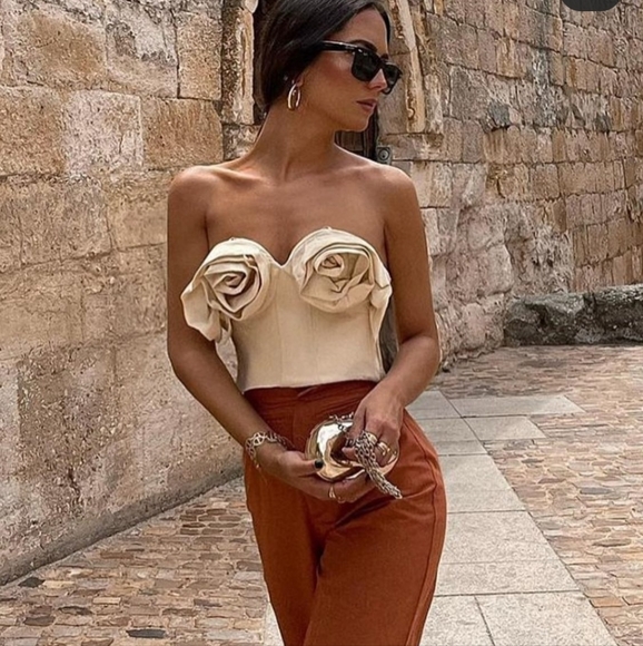 🎈LAST ONE! Zara Limited edition Floral Bustier - Picture 11 of 16